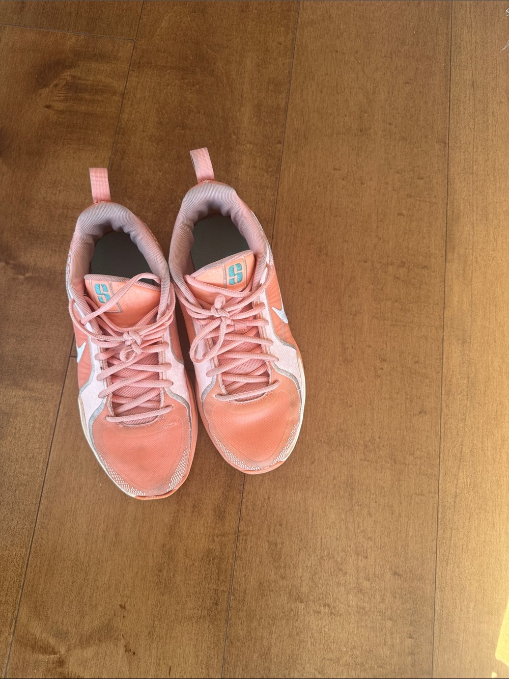 Nike Kids Coral Pink Lace-Up Sneakers